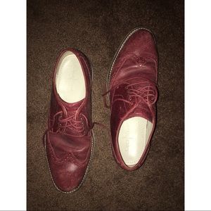 Red Cole haan Nike air shoes